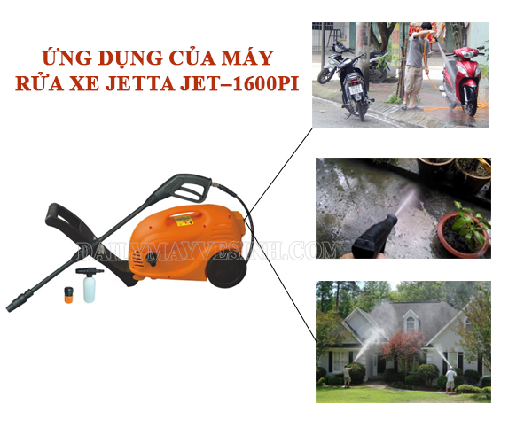 Ứng dụng của máy rửa xe Jetta Jet – 1600PI 
