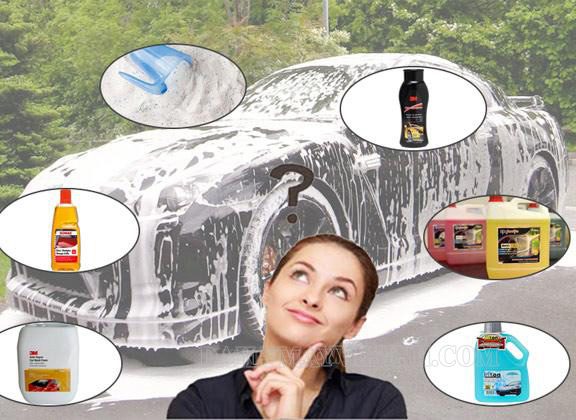 rửa xe ô tô bằng xà bông gì